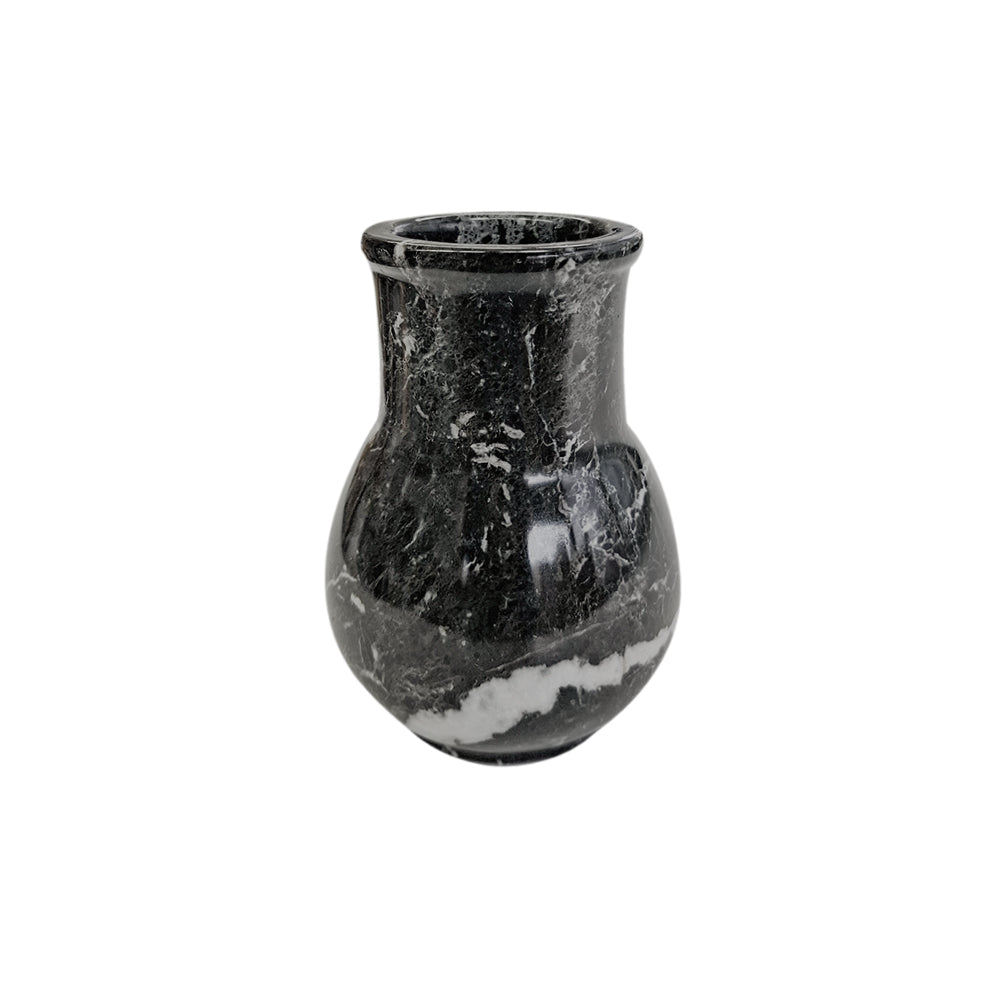 Vaso Jarra Ônix Preto 15cm – vista frontal – Lolahome
