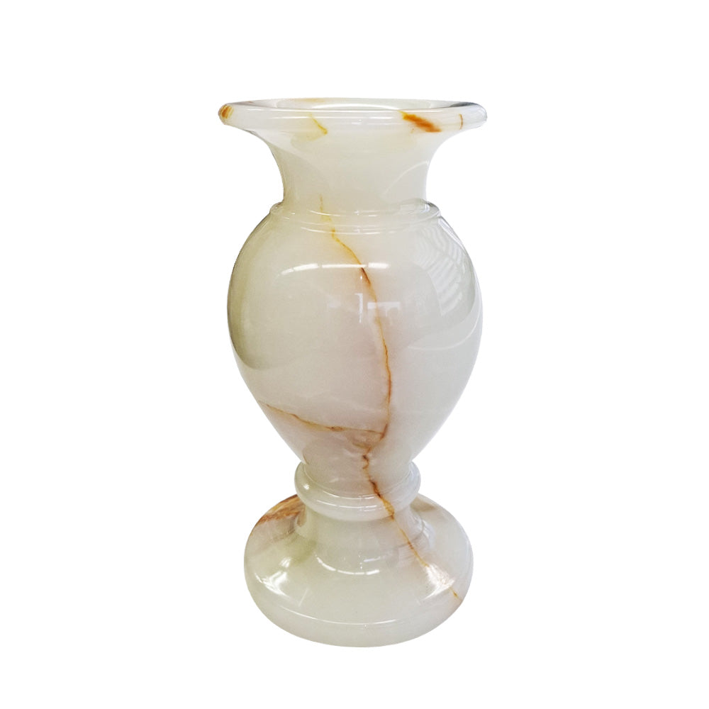 Vaso Ônix Classic Marfim 20cm – vista frontal – Lolahome