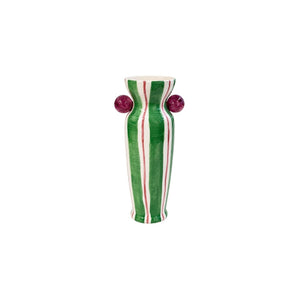 VASO CERÂMICA ARTESANAL AGATAS VERDE 24CM