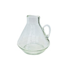 Vaso de vidro jarro 16cm transparente – Lolahome