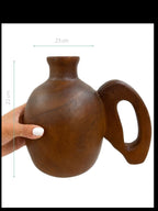 VASO NATURA DE MADEIRA 22CM