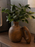 VASO NATURA DE MADEIRA 22CM