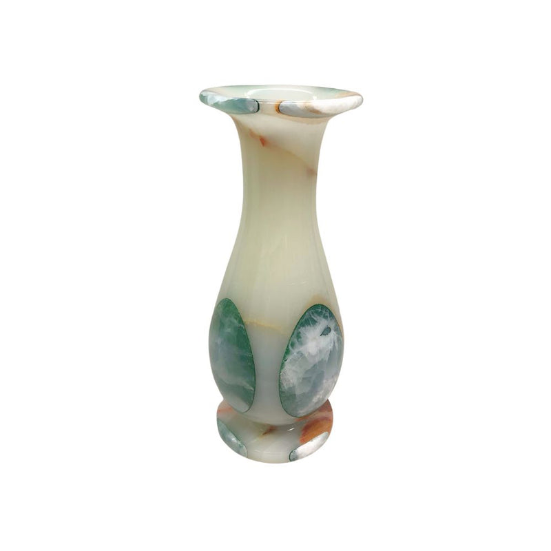 Vaso Onix Esfera Verde Abaulado 25cm – vista frontal | Lolahome