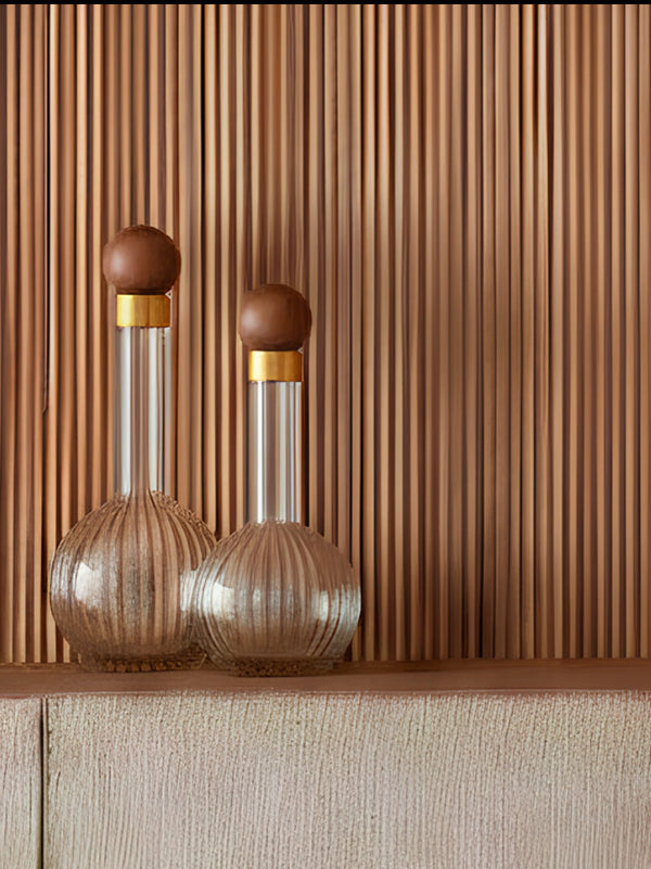 GARRAFA DE VIDRO STUDIO GOLD M
