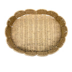 BANDEJA PALHA NATURAL SCALLOP G 44X33CM
