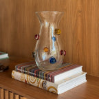 VASO EM VIDRO CONFETTI G 26CM