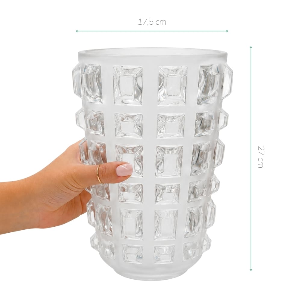 VASO DE VIDRO LUMIS G 27CM