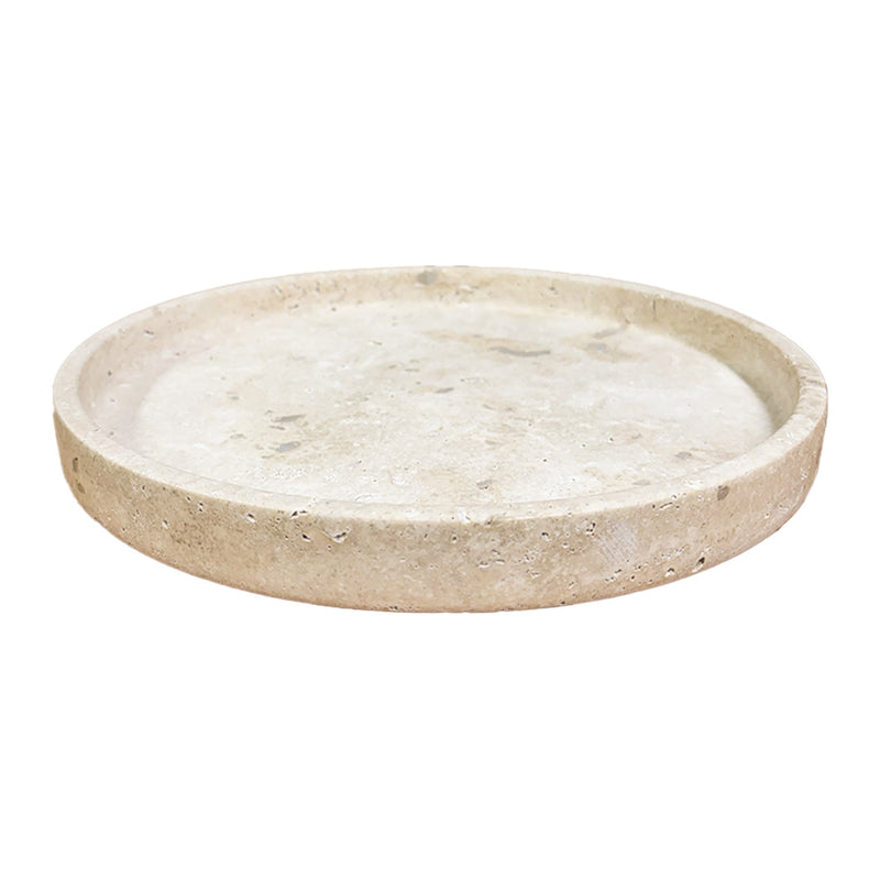 BANDEJA MÁRMORE TRAVERTINO 30CM