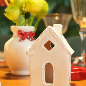 MINI VASO CERÂMICA ARTESANAL LAÇO 11CM