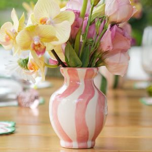 MINI VASO CERÂMICA ARTESANAL FLOWERSCAPE ROSA 11CM