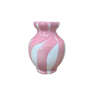 MINI VASO CERÂMICA ARTESANAL FLOWERSCAPE ROSA 11CM