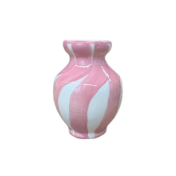 MINI VASO CERÂMICA ARTESANAL FLOWERSCAPE ROSA 11CM