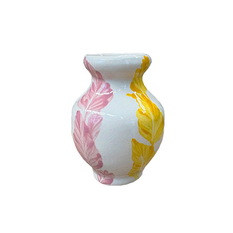 MINI VASO CERÂMICA ARTESANAL FLOWERSCAPE COLORIDO 11CM