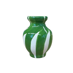 MINI VASO CERÂMICA ARTESANAL FLOWERSCAPE VERDE 11CM
