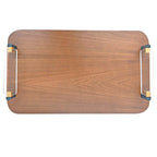 Bandeja Studio em madeira com acrílico 60×34 cm – vista frontal – Lolahome
