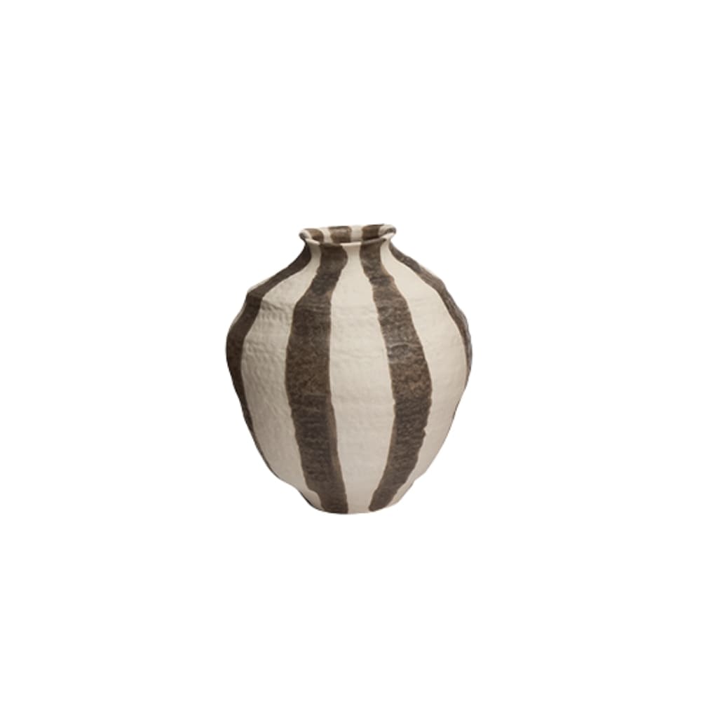 Vaso de cerâmica Costa marrom terra 21cm - Lolahome