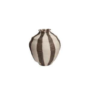 VASO CERÂMICA COSTA MARROM TERRA 21CM