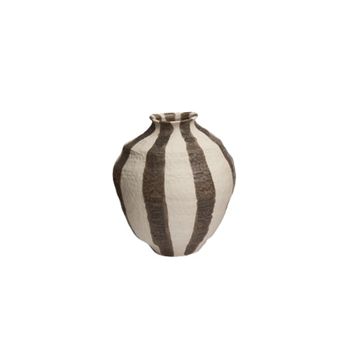 Vaso de cerâmica Costa marrom terra 21cm - Lolahome
