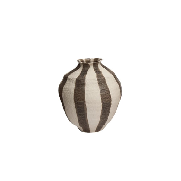 VASO CERÂMICA COSTA MARROM TERRA 21CM