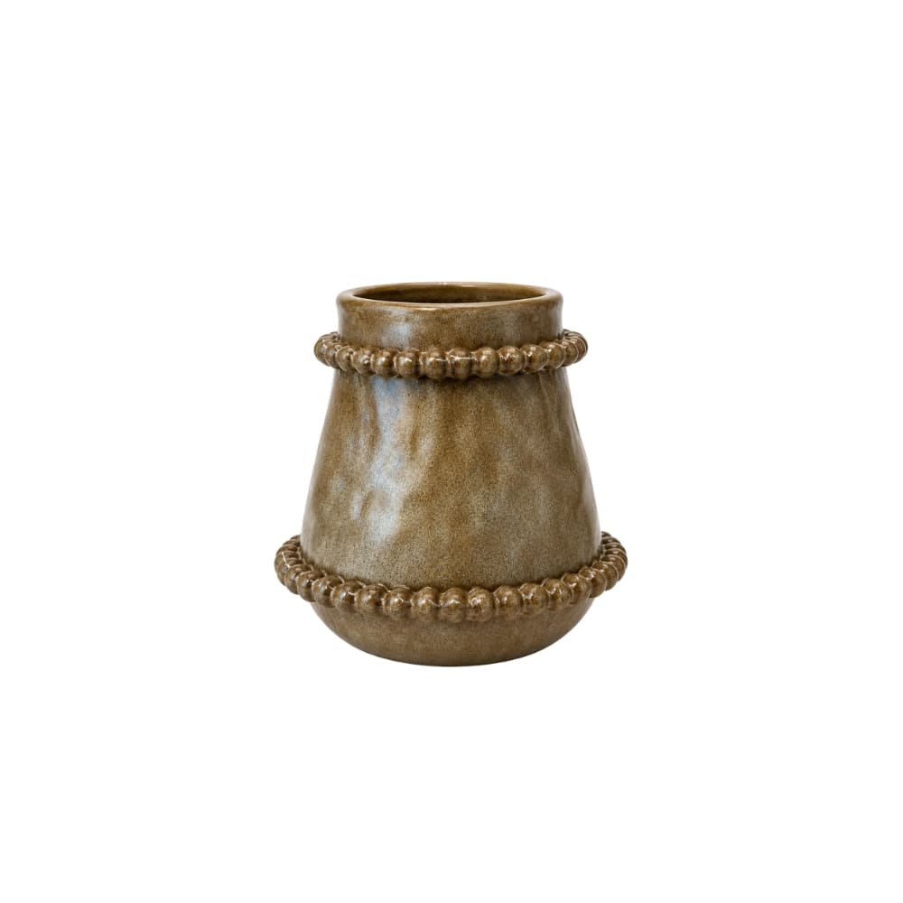 Vaso em cerâmica cacau P 20 cm marrom