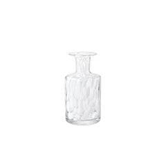 VASO DE VIDRO DEMI BRANCO 17CM