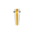 VASO CERÂMICA ARTESANAL AGATAS AMARELO 24CM
