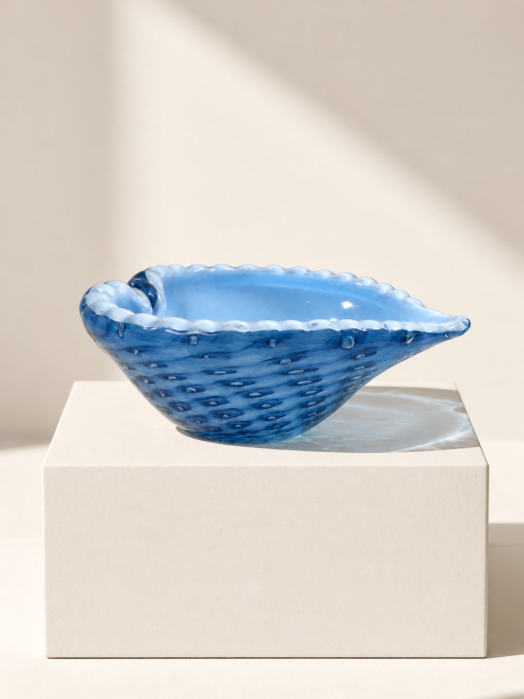 Bowl murano Cuore Fragola azul soprado à mão - Coleção Soffio Lolahome