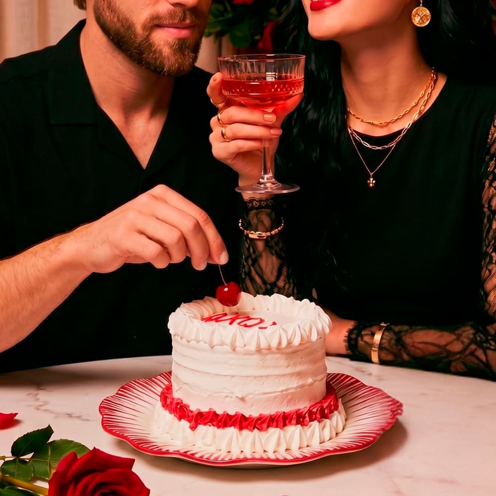 PRATO RASO CERÂMICA FEITO À MÃO BLOSSOM VERMELHO NATAL