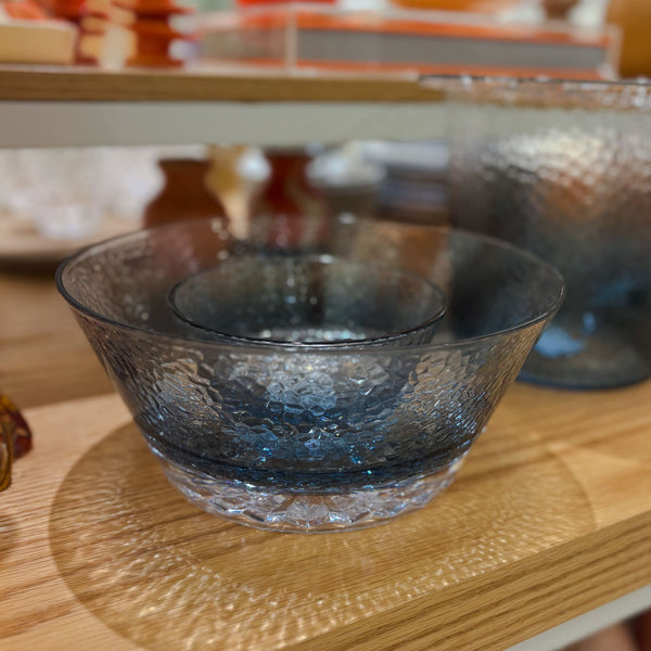 SALADEIRA DE ACRÍLICO PRISMA AZUL 25CM