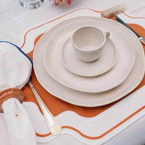 PRATO RASO DE CERÂMICA ESSÊNCIA