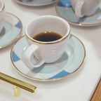 XÍCARA DE CAFÉ PORCELANA GOLD DÉCO 80ML