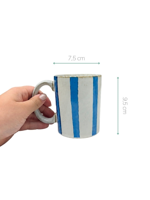 CANECA PORCELANA STRIPES 400ML