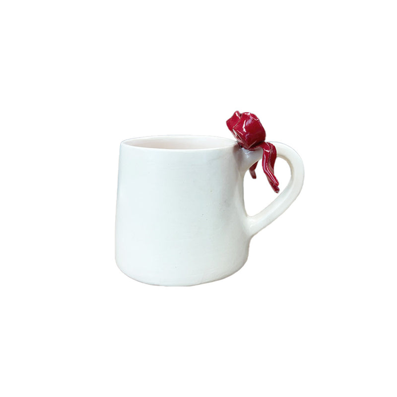 CANECA DE CERÂMICA ARTESANAL LAÇO 420ML