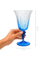 TAÇA DE ACRÍLICO DEGRADE AZUL 310ML