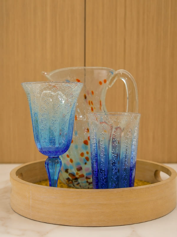 TAÇA DE ACRÍLICO DEGRADE AZUL 310ML