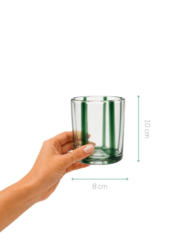 COPO DE VIDRO BAIXO OLIVA 280ML