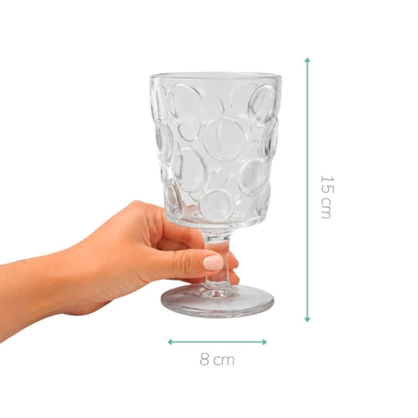 TAÇA DE VIDRO RIO TRANSPARENTE 260ML