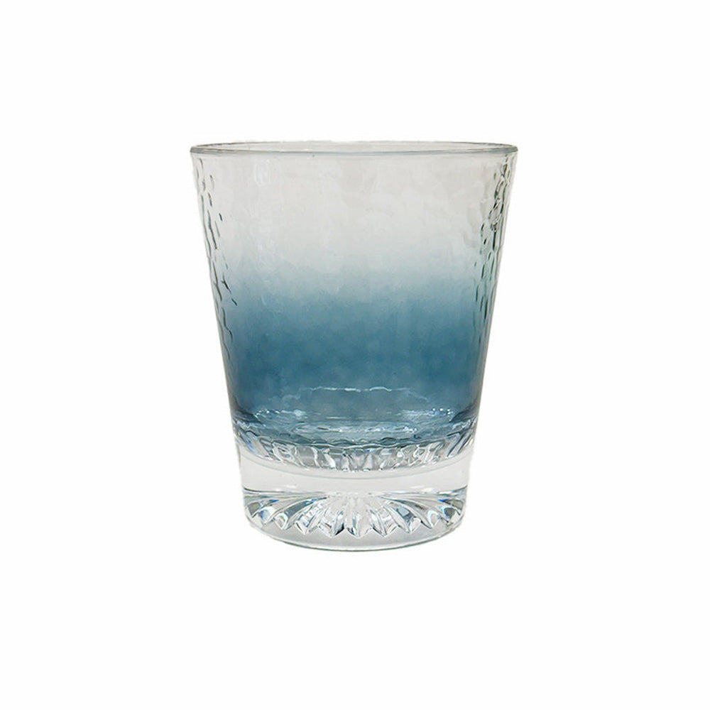 COPO BAIXO DE ACRÍLICO PRISMA AZUL 350ML