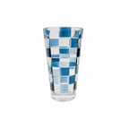 COPO ALTO DE ACRÍLICO CHECK AZUL 600ML