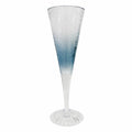 TAÇA DE CHAMPANHE EM ACRÍLICO PRISMA AZUL