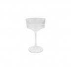 TAÇA DE CHAMPANHE EM VIDRO LAPIDADO JAZZ 260ML