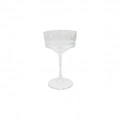 TAÇA DE CHAMPANHE EM VIDRO LAPIDADO JAZZ 260ML