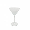 TAÇA DE MARTINI EM VIDRO LAPIDADO JAZZ 220ML