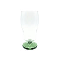 Copo de vidro com base verde 650ml para servir bebidas - Lolahome