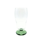 Copo de vidro com base verde 650ml para servir bebidas - Lolahome