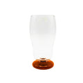 Copo de vidro Margot âmbar 650 ml – vista frontal com base – Lolahome