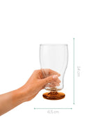 COPO DE VIDRO MARGOT AMBAR 650ML