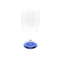 Copo de vidro com base azul 650ml para servir bebidas - Lolahome