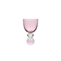 TAÇA DE VIDRO E CRISTAL GIOIA ROSA E VERDE 300ML