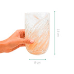 COPO DE MURANO FLOW  BEGE 500ML